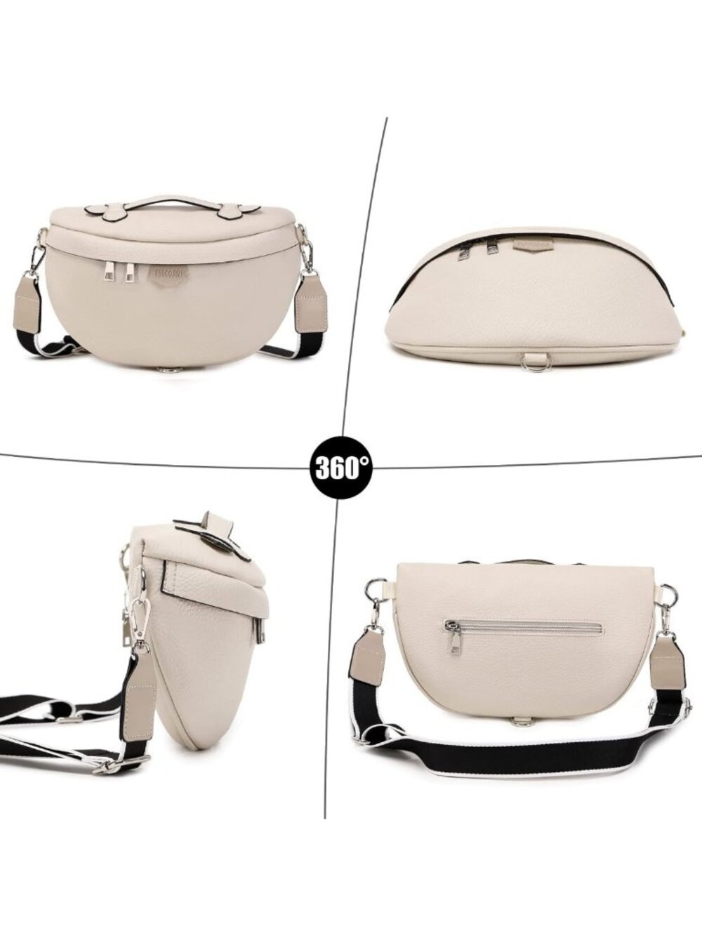 Stylish Leather Crossbody Bag for Women - Versatile Sling Purse & Fanny Pack - Picture 8 of 9